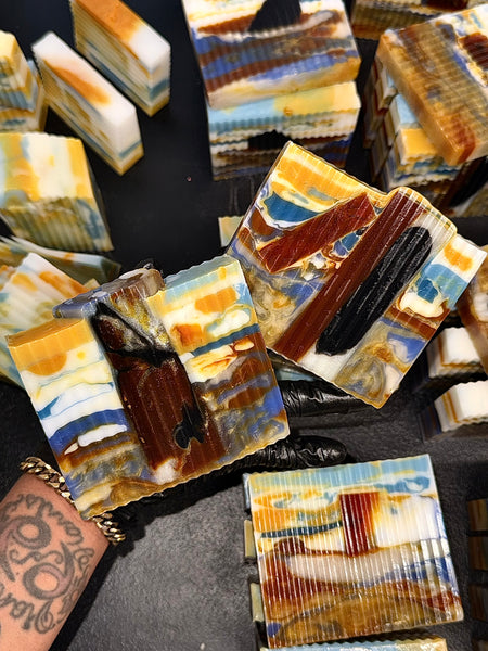 TURMERIC - SAGE + ROSEMARY BAR ( ACNE , HIDRADENITIS & PSORIASIS RELIEVER )