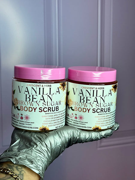 VANILLA BEAN BROWN SUGAR BODY SCRUB 10oz