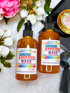 TURMERIC & SAGE FACIAL WASH 8oz | LIMITED EDITION